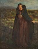 sheil Edward 1834-1869,Portrait of a Lady in extensive landscape,Adams IE 2009-10-14