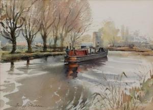 SHELDON Harry 1923-2002,Grand Union Canal,1979,Barridoff Auctions US 2021-11-13