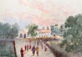 SHELDON PEARL 1920-1930,Untitled  Afternoon Promenade,Mossgreen AU 2011-11-28