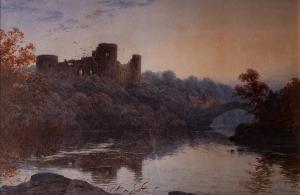 SHELLEY Arthur 1841-1902,Barnard Castle from the river at dusk,Capes Dunn GB 2021-05-05