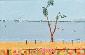SHELLIM Maurice 1915-2009,THE HOOGHLY RIVER FROM GARDEN REACH, CALCUTTA,McTear's GB 2013-10-10