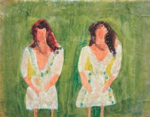 shemesh Meira 1962-1996,Two Women,1990,Montefiore IL 2015-11-03