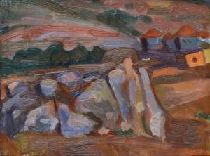 SHEMI Menachem Schmidt 1897-1951,Landscape,Tiroche IL 2016-07-02