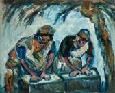 SHEMI Menachem Schmidt 1897-1951,Washerwomen,1943,Matsa IL 2010-06-30