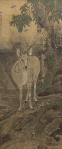 SHEN Nanpin 1682-1758,Spotted Deer,Hindman US 2012-03-28