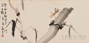 SHENG Lei,Depicting a mantis and bamboo,Skinner US 2012-04-20