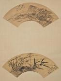 sheng zhu 1618-1690,Landscape and Orchid,1690,Bonhams GB 2012-09-12