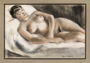 SHEPERD S.Horne 1909,Study of a sleeping nude,Christie's GB 2008-07-29