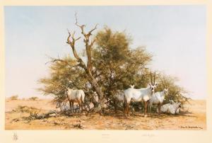 SHEPHERD David 1931-2017,Arabian Oryx,Keys GB 2016-07-21