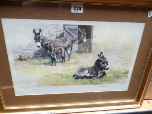SHEPHERD David 1931-2017,Donkeys,Bellmans Fine Art Auctioneers GB 2012-09-08