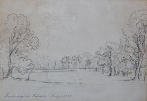 SHEPHERD George 1782-1830,'Kensington Palace,1838,Morphets GB 2021-11-25