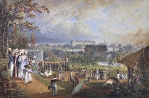 SHEPHERD George,A General View of the Zoological Gardens, Regents ,1819,Elder Fine Art 2015-12-06