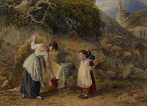 SHEPHERD George,Mother and child at a fountain head,1829,Mallams GB 2017-03-16