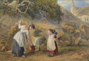 SHEPHERD George,Mother and child at a fountain head,1829,Peter Wilson GB 2019-02-14