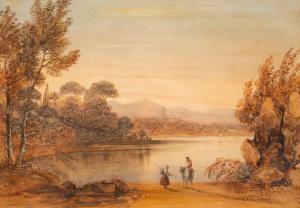 SHEPHERD George Sidney,A Distant View of a Lakeside Town,Simon Chorley Art & Antiques 2023-07-25