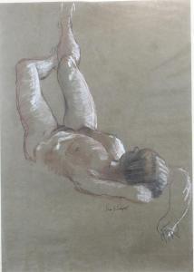 SHEPHERD Sam 1900-1900,Study of a reclining female nude,Denhams GB 2013-08-07