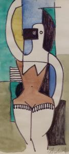 SHEPHERD Sydney d'Horne 1909-1993,abstract Woman in a bathing suit,Gorringes GB 2023-02-20