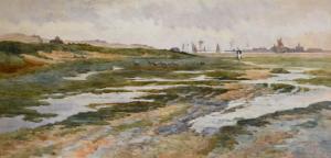 Sheppard Dale Henry 1852-1921,Rye Harbour Morning Tide,1909,Jacobs & Hunt GB 2021-10-22