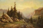 SHERIDAN Enrique 1833-1860,Coucher de soleil sur les Alpes,Aguttes FR 2013-02-20