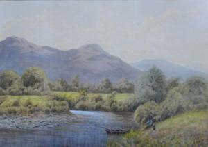 SHERIFF George Vincent 1875-1877,On the River Derwent, Borrowdal,1876,Bellmans Fine Art Auctioneers 2020-09-15