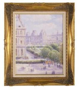 SHERMAN Gail Corbett,Winter View of the Louvre from Tuileries Garden,New Orleans Auction 2021-06-05