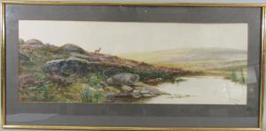 Sherrin D,Highland landscape with stag,20th century,Wotton GB 2021-11-08