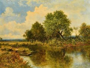 SHERRIN Daniel 1868-1940,figures in a punt on a river,John Nicholson GB 2024-01-24