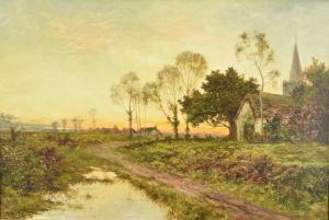 SHERRIN Daniel 1868-1940,Rural Sunset,Reeman Dansie GB 2024-02-13