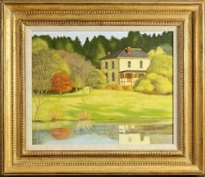 SHERRY William Grant 1914-1995,The Yellow House,Clars Auction Gallery US 2019-10-12