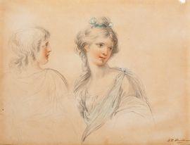 SHERWIN John Keyse 1751-1790,Deux figures,1780,Aguttes FR 2021-11-25