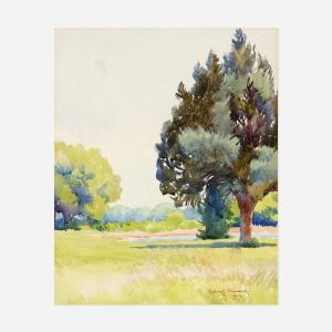 Sherwood Rosina Emmet 1854-1948,Summer Landscape,1919,Rago Arts and Auction Center US 2021-04-28