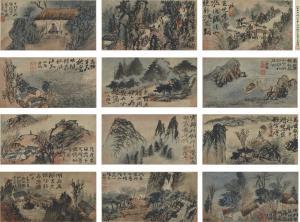 SHI TAO 1642-1707,LANDSCAPES,1900,Sotheby's GB 2017-04-03