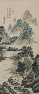 SHI Wen,Chinese landscape scene,888auctions CA 2019-07-18