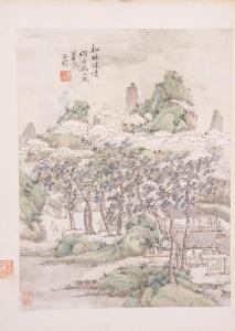 SHIBIAO ZHA 1615-1698,Landscape Pine forest,Bonhams GB 2024-04-17