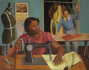 SHIBLEY Gertrude 1916-2006,Tailor Shop,1943,Bonhams GB 2012-11-28