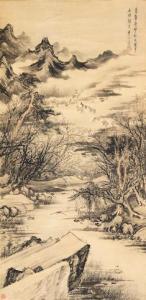 SHIDA LI 1550-1620,Boating on the Spring River,1620,Bonhams GB 2019-05-22