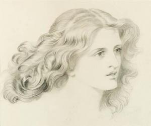 SHIELDS Frederick James 1833-1911,Head of a young girl,Christie's GB 2001-06-07