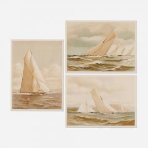 SHIELDS Harry G 1859-1935,Sailingyacht Thistle; Sailingyacht Verve; S,1890,Toomey & Co. Auctioneers 2023-07-27