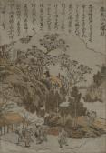 SHIGEMASA Kitao 1739-1820,Cherry Blossoms at Asuka Hill and View of the Shib,Rosebery's 2021-08-19