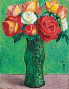 SHIH CHIAO LI 1908-1995,Roses,1987,Christie's GB 2015-11-29