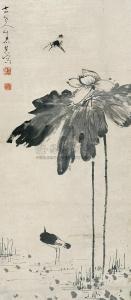 SHIHUI Niu 1628-1672,LOTUS AND BIRD,China Guardian CN 2010-03-20