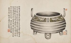 SHILING HUANG 1849-1908,ARCHAIC BRONZE VESSEL,Christie's GB 2022-07-12