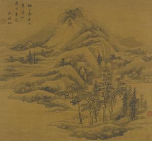 SHIMIN WANG 1592-1680,LANDSCAPE AFTER HUANG GONGWANG,Sotheby's GB 2013-03-21