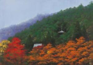 SHIMIZU Nobuyuki,Autumn in Kyoto,Mainichi Auction JP 2022-07-08