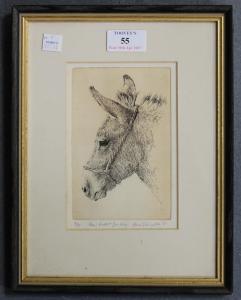 SHINGLETON Anne 1953,New Forest Donkey,1981,Tooveys Auction GB 2017-04-19