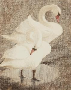 SHINGLETON Anne 1953,SWANS,1984,Ross's Auctioneers and values IE 2023-08-16