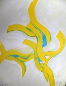 SHINGU SUSUMU 1937,Composition abstraite jaune,20th century,Digard FR 2019-02-25