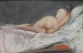 SHINN Everett 1876-1953,Reclining Nude,1910,Rachel Davis US 2018-03-17