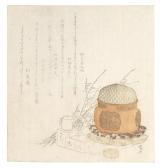 SHINSAI Ryuryukyo,A charcoal brazier, teascoop (chashaku), teapot an,1820,Christie's 2020-06-18