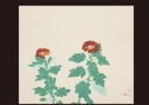 SHINSEN Tokuoka 1896-1972,Chrysanthemum,Mainichi Auction JP 2008-12-13